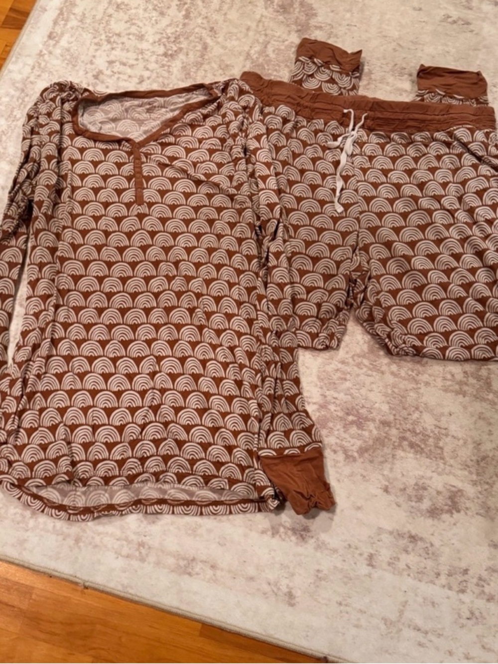 Little Sleepies Rustic Rainbow Pajama Set